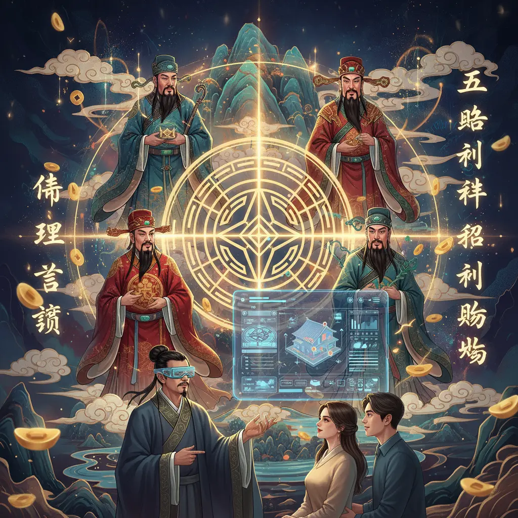 命理諮詢 - 五路財神招財佈局